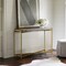 Armen Living Dua Gray Concrete Console Table with Antique Brass LCDUCNCC - alternate 3